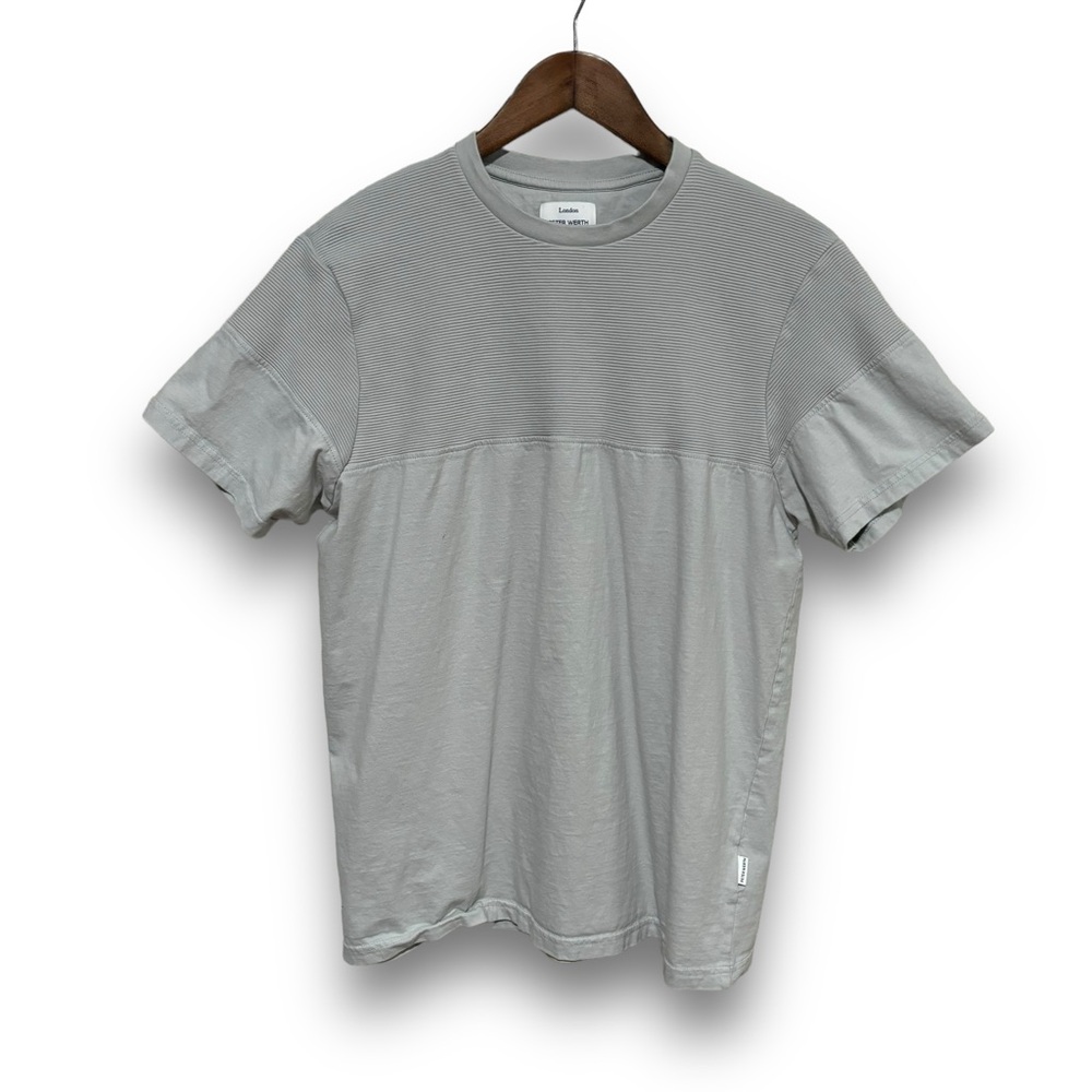 PETER WERTH N. 1 (London) Bridger Fashion T Shirt Gray Size Large 21.5 x 28